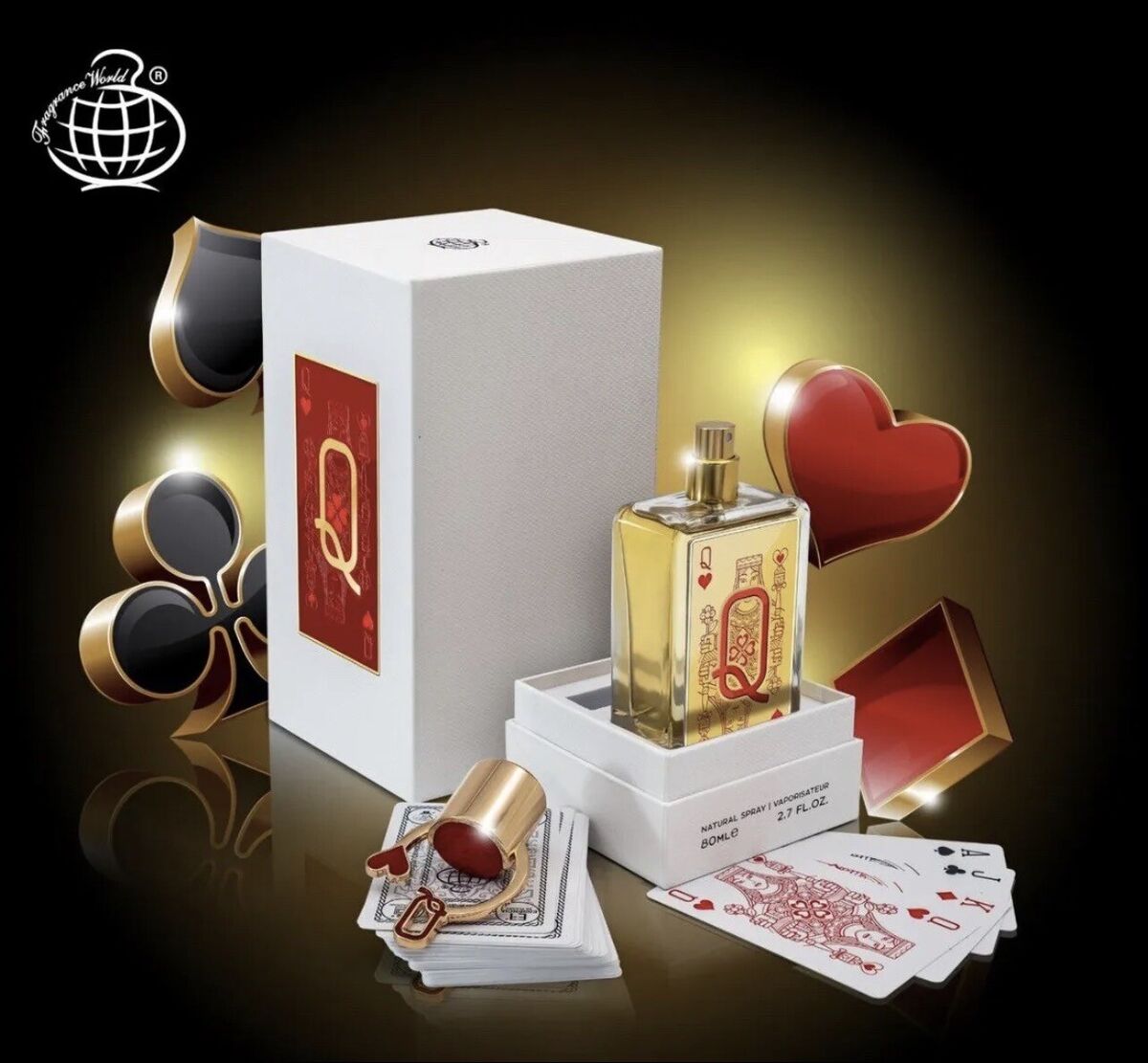 Fragrance World - Queen OF Hearts Eau De Parfum Natural Spray 80ML
